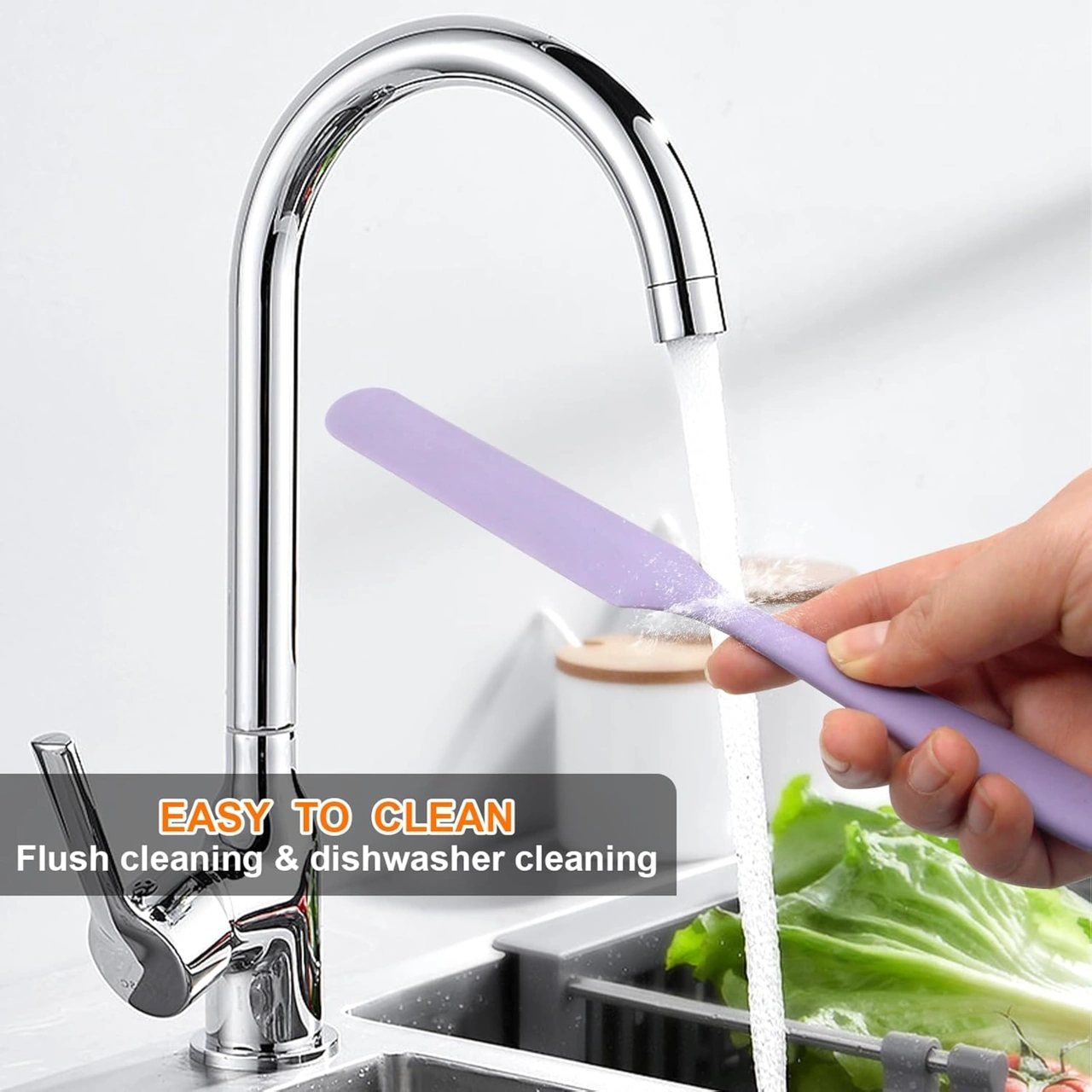 Hombey 4 Renkli Isı Dayanıklı Silikon Spatula Seti, 25 Cm Kek Krema Sürme Ve Karıştırma Araçları, Anti Yapışkan Malzeme İle Mutfak Gereci Paketi Çok Renkli