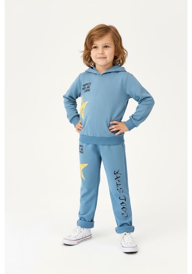 Cool Star Baskılı 2 Li Takım Antrasit