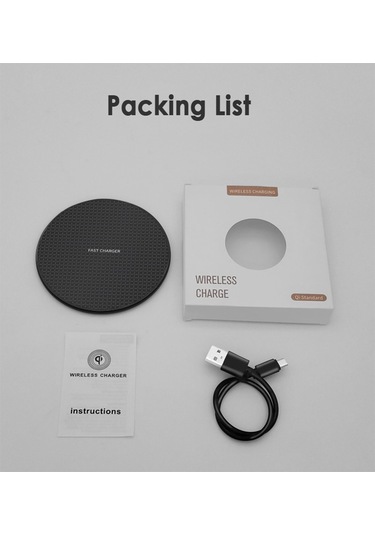 10w Qi Kablosuz Şarj Cihazı İphone Uyumlu 11 12 X Xr Xs Max 8 Hızlı Kablosuz Şarj Samsung Xiaomi Huawei Telefonu İçin Qi Şarj Cihazı Kablosuz
