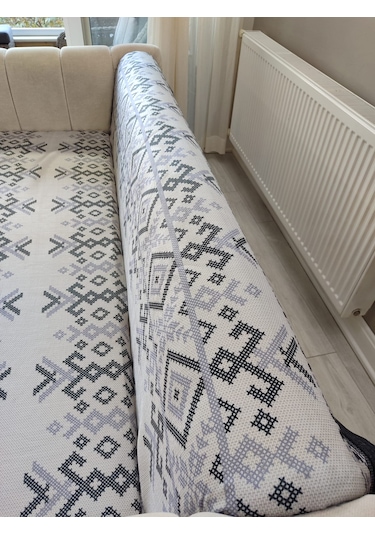 Koltuk Örtüsü Kaymaz Kilim Siyah