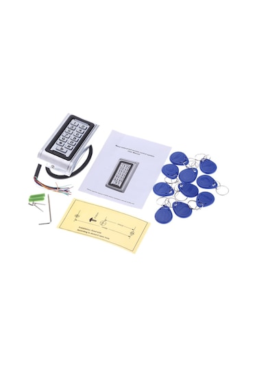P110 Rfid Elektronik Şifreli Kartlı Kapı Açma Kilit 10 TAG