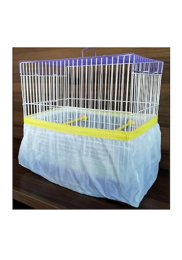 Büyük Boy Xxl Kuş Kafes Tülü 60 X 35 X 30 Cm - Renk Sarı
