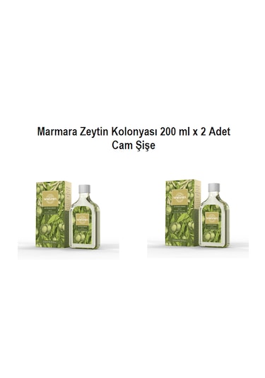 Marmara Zeytin Kolonyası Cam Şişe 200 Ml X 2 Adet