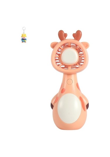 Runxi Life Hall Karikatür Sevimli Evcil Hayvan Mini El Fan Usb Öğrenci El Küçük Fan Vymmy5 Açık Kahverengi