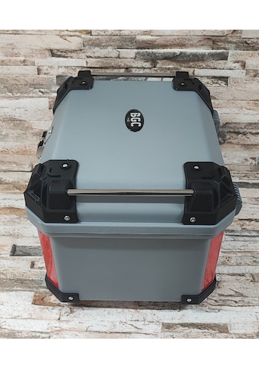 Motosiklet Arka Çantası 45 Lt Sert Plastik Nardo Gri 45lt