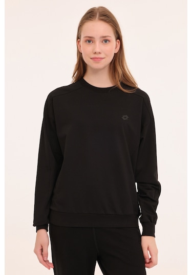 Lotto W-gıove C Neck Swt 4pr Siyah Kadın Sweatshirt Siyah