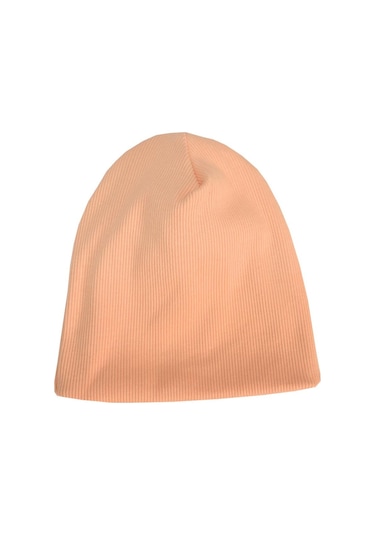 Luess Çocuk Unisex Fitilli Kışlık Bere Açık Somon