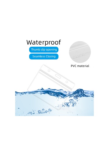 Fosenze Pvc Su Geçirmez Kimlik Kart Koruması, 5 Adet, 3x4 İnç, Şeffaf Kart Kılıfı Diğer