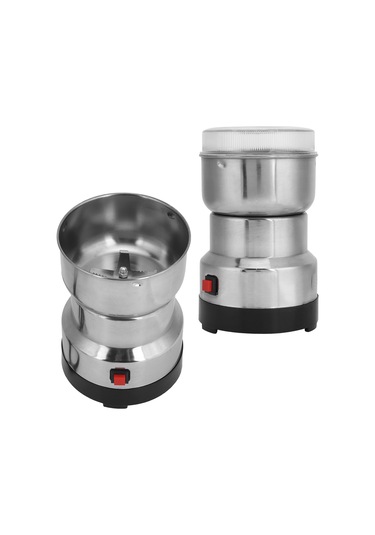 Gajeena 304 Paslanmaz Çelik + Abs Elektrikli Kahve Değirmeni, Aşınmaya Dayanıklı, Hızlı Ve Eşit Öğütme, Hafif Ve Taşınabilir, 110v Amerikan Standardı Gümüş - Siyah