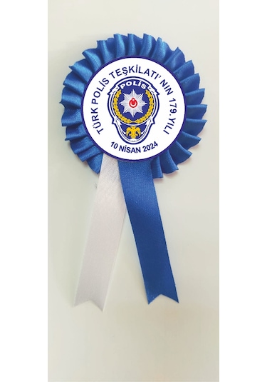 10 Nisan Polis Haftası Kokart 10 Adet Mavi