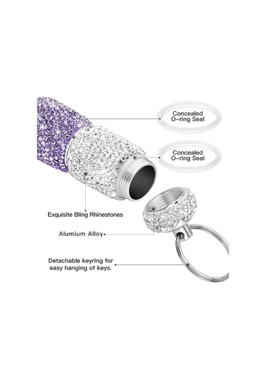 2'si 1 Arada Bling Hap Kutusu Düzenleyici Taşınabilir Mini Kristal Hap Saklama Kutusu Seyahat İçin Su Geçirmez Sevimli Yapay Elmas Hap Kutusu Beyaz Ve Siyah,