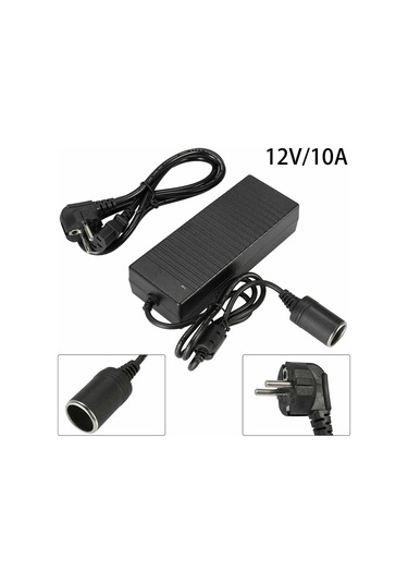 Gajeena 220v'den 12v 10a'ya Ev Araç Güç Dönüştürücü - Sürekli Çıkış, Araç Elektrikli Aletler İçin Uyumlu Süpürge, Kayıt Cihazı