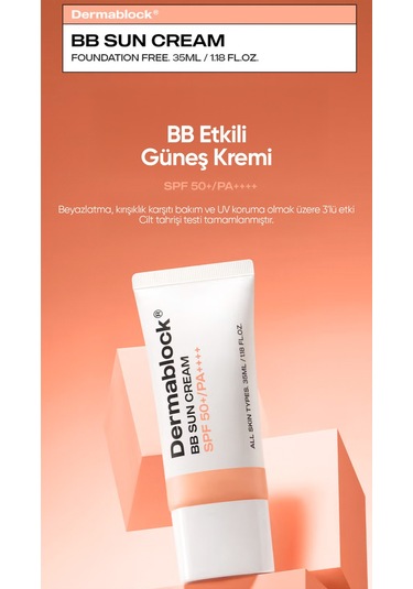 Doğal Kapatıcı Etkili Kore Bb Güneş Kremi Bb Sun Cream Şeftali
