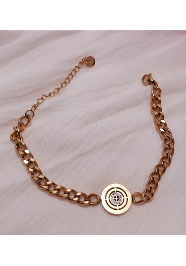 Giftworld Çelik Gold Zincir Bileklik