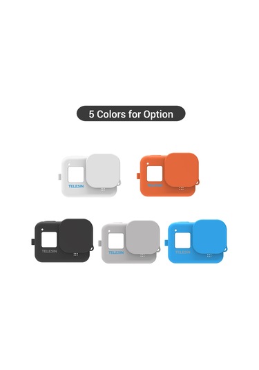 Neevoyu Telesın Kauçuk Korumalı Kılıf Gopro Hero 8 Black İçin, Lens Koruyucu Ve Ayarlanabilir Askıyla, Anti-çizik, El Tutusu, Siyah