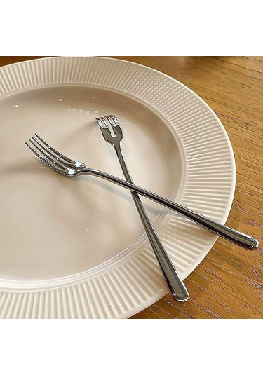 Paslanmaz Çelik Meyve Çatalı Yuvarlak Delikli Çatal Ev Tipi Çatal Ay Çöreği Çatalı Restoran Meyve Çatalı Pasta Tatlı Çatalı Yemek Masası Altın