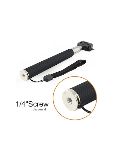 Sanger Sg-01 Selfie Çubuğu Monopod Siyah