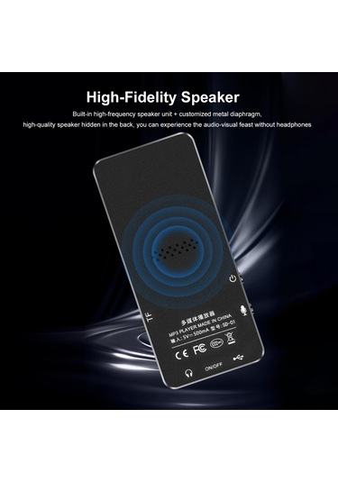 Xindoker 8gb Mavi Bluetooth Mp3 Çalar - 20-30 Saat Oynatma Süresi, 2.0 İnç Ekran, Çoklu Ses Formatı Desteği, Taşınabilir Spor Ve Öğrenci İçin