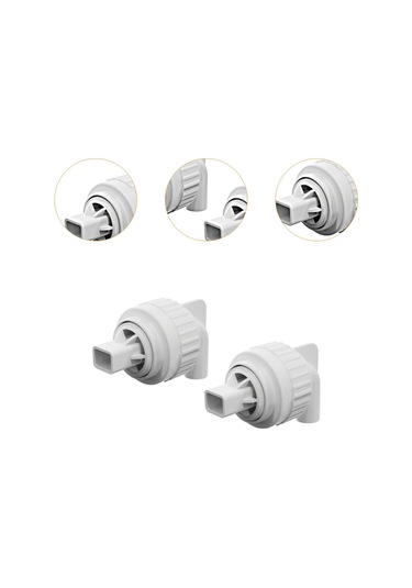 Suntek 2x Akvaryum Ördek Gagası Nozul Bağlantısı Dönen