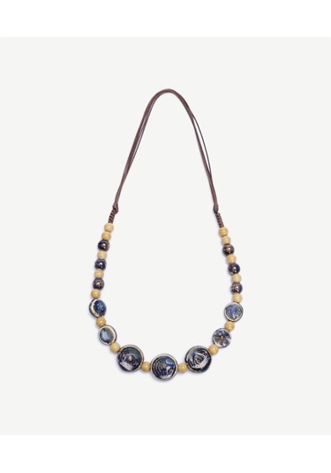 Yargıcı Ayarlanabilir Seramik Kolye 25kkbj8139x 021 Mavi