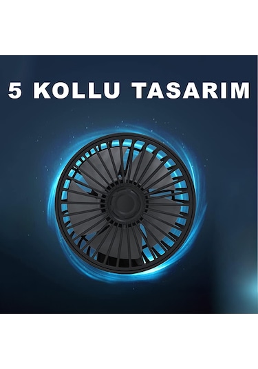 Araç Araba Otomobil Mini 2 Li Vantilatör Fan Pervane Soğutucu 12v Fan10