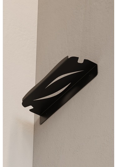 Zift Unique Paslanmaz Çelik Banyo Rafı - Yapışkanlı Duş Askısı Şampuan Rafı Mat Siyah Askılık Diğer