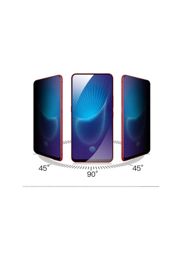 Oppo Reno 2z Uyumlu Davin 5d Privacy Cam Nxxa Ekran Koruyucu