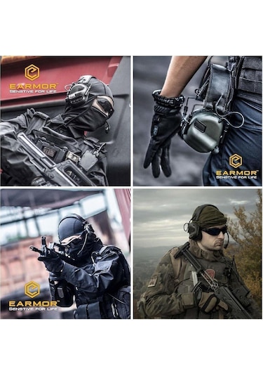 Opsmen Earmor M31 Mod3 Aktif Koruma Atış Kulaklığı Cayote Brown Kahverengi