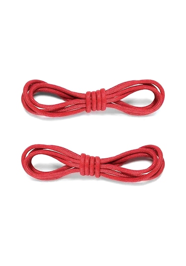 50 Cm Kırmızı Mumlu Klasik Ayakkabı Bağcığı Kırmızı