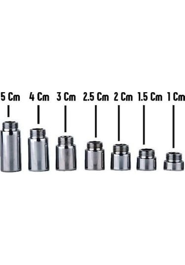 1/2 Yarım Parmak Musluk Uzatması 2 Cm