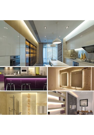 ACK Üç Çip 40*40 Şerit Led - Beyaz (6500K)- 12 V - 5 MtAS01-00803