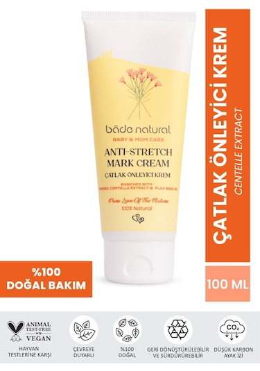 Bade Natural Çatlak Önleyici Vücut Kremi 100 ML