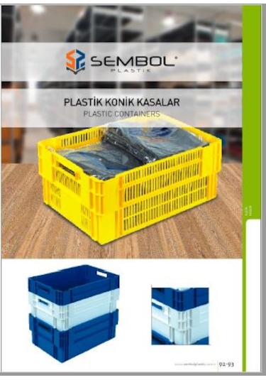 Sembol Plastik Spk 4329 Plastik Kapalı Sanayi Tipi Kasa Gri