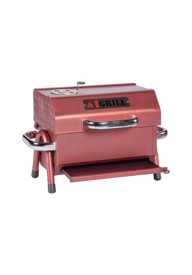 Igrıll Barbekü Cube 402 Mm Kömürlü Mangal Kırmızı