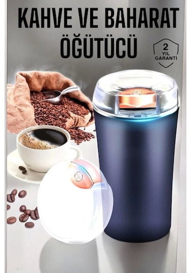 Otomatik Kahve Ve Baharat Öğütücü Kolay Ve Taşınabilir Çok Renkli