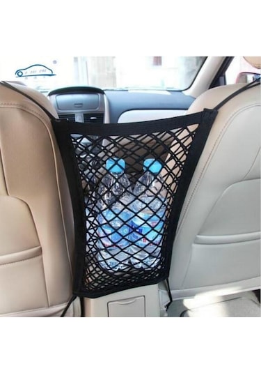 jmsstore Genel Esnek Örgü Bavul Araba Organizatör Koltuk Arka Depolama Örgü Çanta