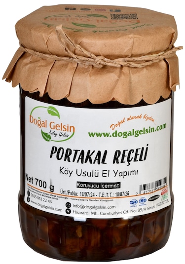 Doğal Gelsin Portakal Reçeli 700 G