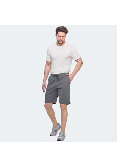 Slazenger NUKE I Erkek Cepli Koyu Gri Şort