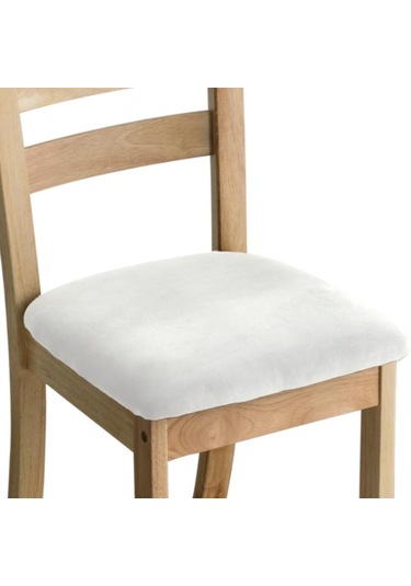 Beyaz Kadife Kumaş Süper Yumuşak Koltuk Minderi Streç Otel Ziyafet Yemek Oturma Odası Sandalye Kapak Slipcovers Kapakları