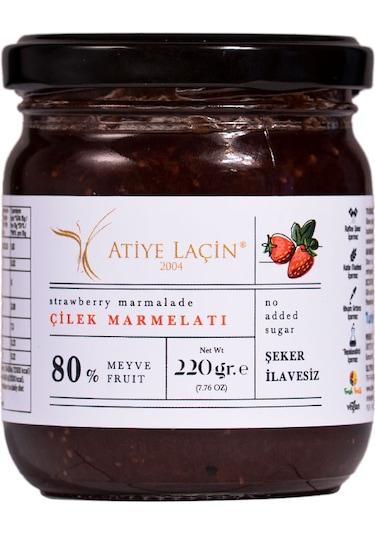 Atiye Laçin Çilek Marmelatı 220 G
