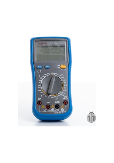 Wellhise Wh 890d + Ncv Işıklı Dijital Multimetre Ölçü Aleti