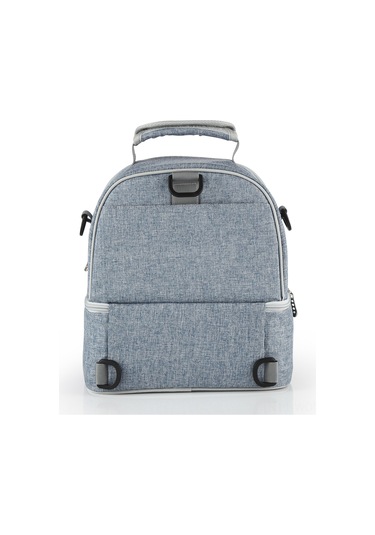 Neevoyu Denim Mavi Emzik Muhafaza Çantası - 3 Katlı Tasarım, 3 Biberon + Emziği Aksesuarı Taşıma Kapasitesi, Lezzeti Tazeliği Sağlar Mavi