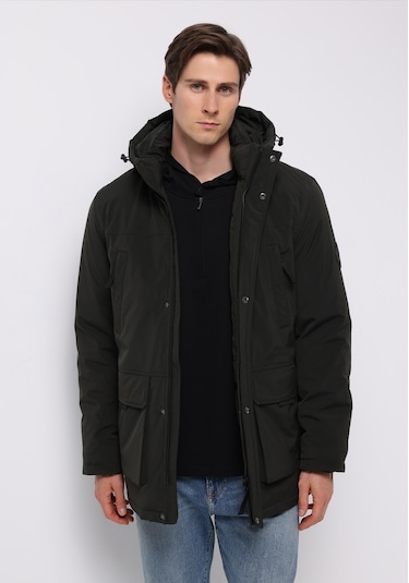 Colins Regular Fit Erkek Yeşil Kaban Cl1076886 Q1.v1 Kha Haki