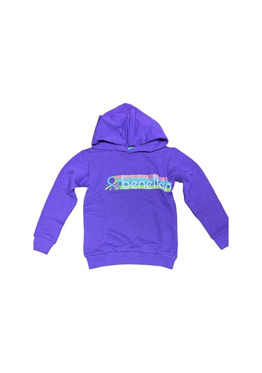 Benetton-g21556 Benetton Çocuk Sweatshirt Mor Mor