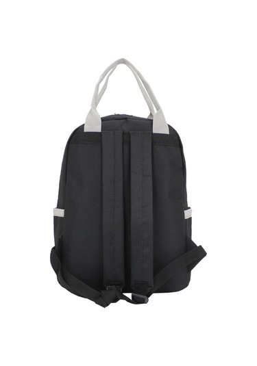 Case Club Kadın Sırt Çantası Yandan Cepli Su Geçirmmez Kumaş Siyah