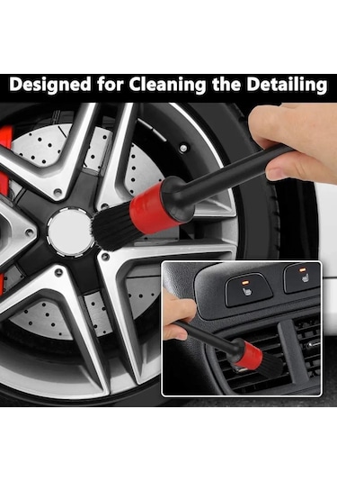 5 Adet Oto Uyumlu Araç Detaylı Temizlik Fırçası Araba Klima Kalavye Temizleme Toz Alma Fırçası