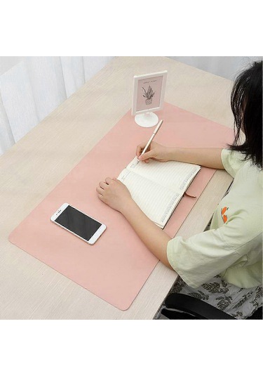 Bilgisayar Mouse Pad'i Büyük Kaymaz Kalın Pvc Su Geçirmez Taşınabilir Katlanabilir Düz Renkli Dizüstü Bilgisayar Oyun Mouse Pad'i Bilgisayar Aksesuarları Gri