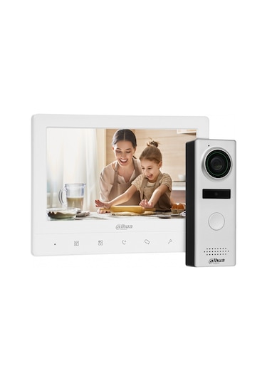 Dahua Kta02, Analog Villa Tipi Görüntülü İnterkom Kit, 7 İnç Tft Ekran, 1,3mp Kamera, Analog Villa Kit