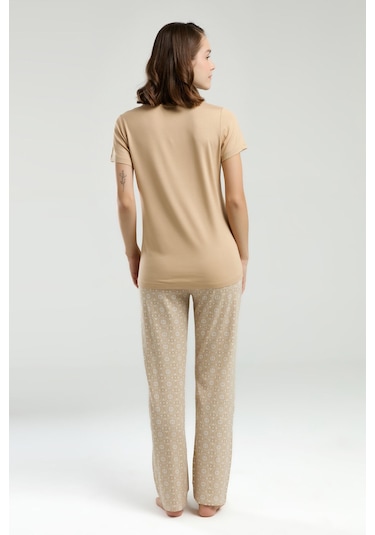 Pierre Cardin Kadın Krem Pijama Takımı Pc9001-s-v1 Krem
