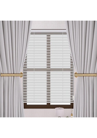 Ranyeek 4 Adet Metal Perde Kancası Seti - Zırtopu Olmadan Duvar Montajlı, Güçlü Yapıştırıcı, Farklı Perde Tipleri İçin Uygun Altın